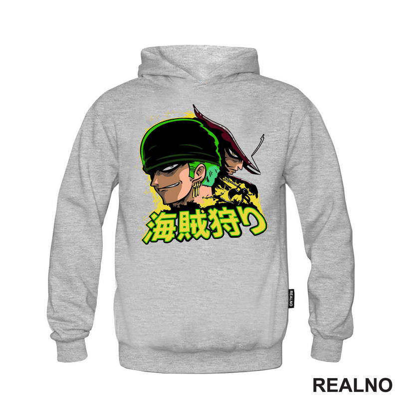 Zoro And Mihawk - One Piece