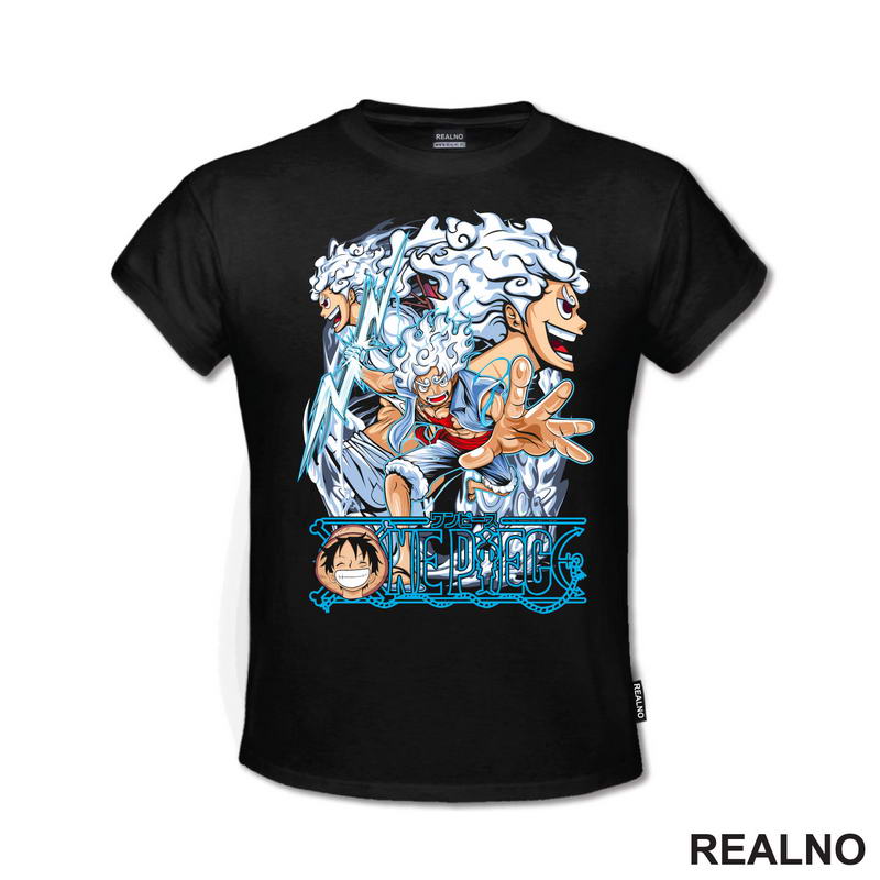 Nika - Luffy - Blue - One Piece