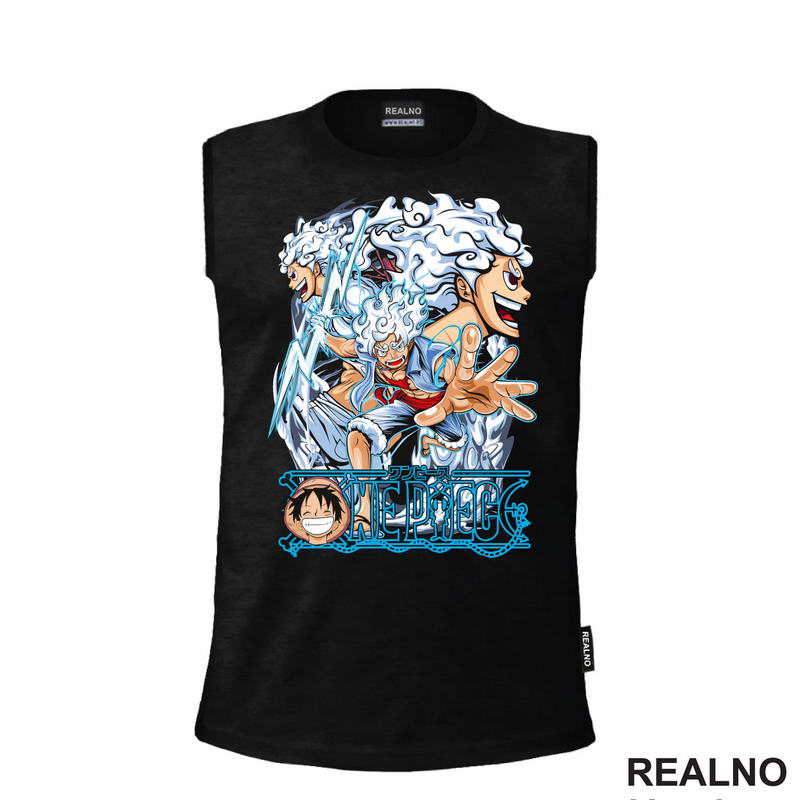 Nika - Luffy - Blue - One Piece