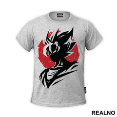 Red Moon Silhouette - Goku - Dragon Ball