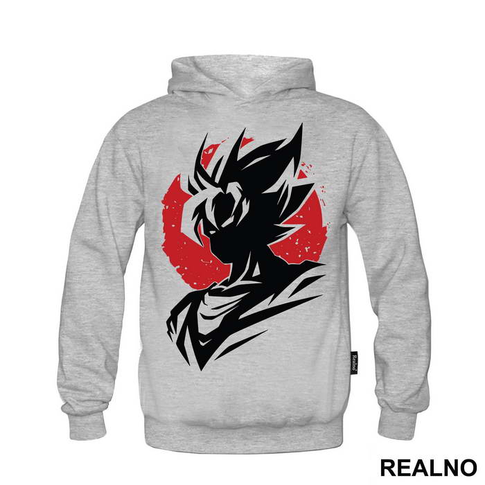 Red Moon Silhouette - Goku - Dragon Ball