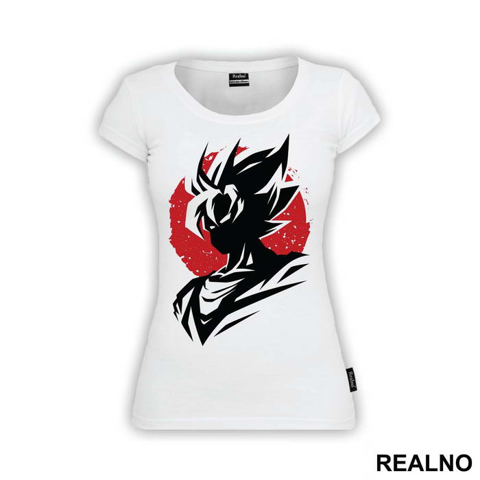 Red Moon Silhouette - Goku - Dragon Ball