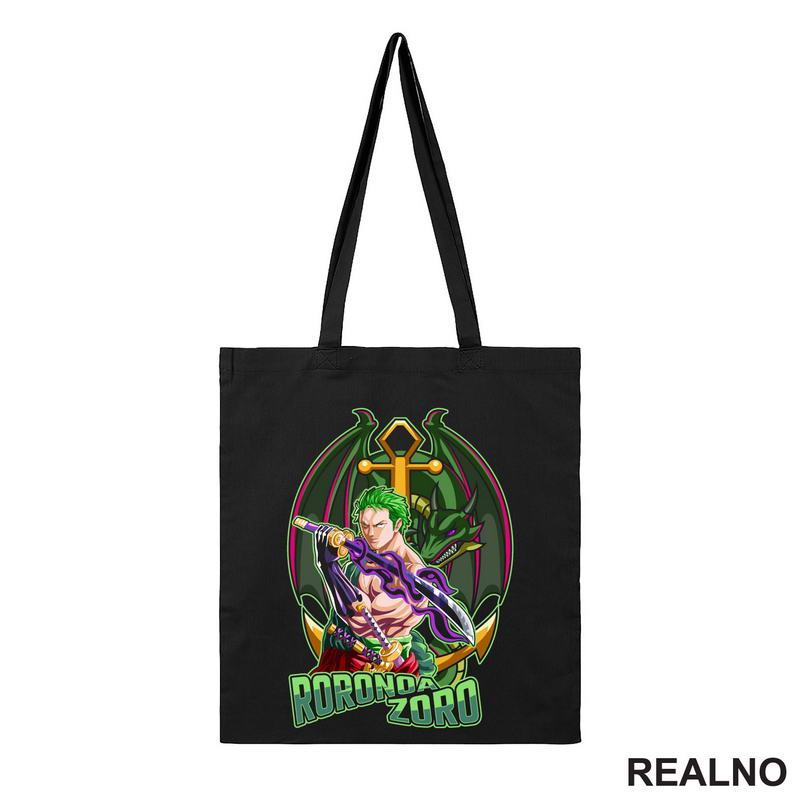 Zoro And Green Dragon - Golden - One Piece