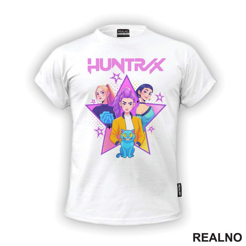 Rumi, Mira And Zoey - Purple Stars - Huntrix - Kpop Demon Hunters