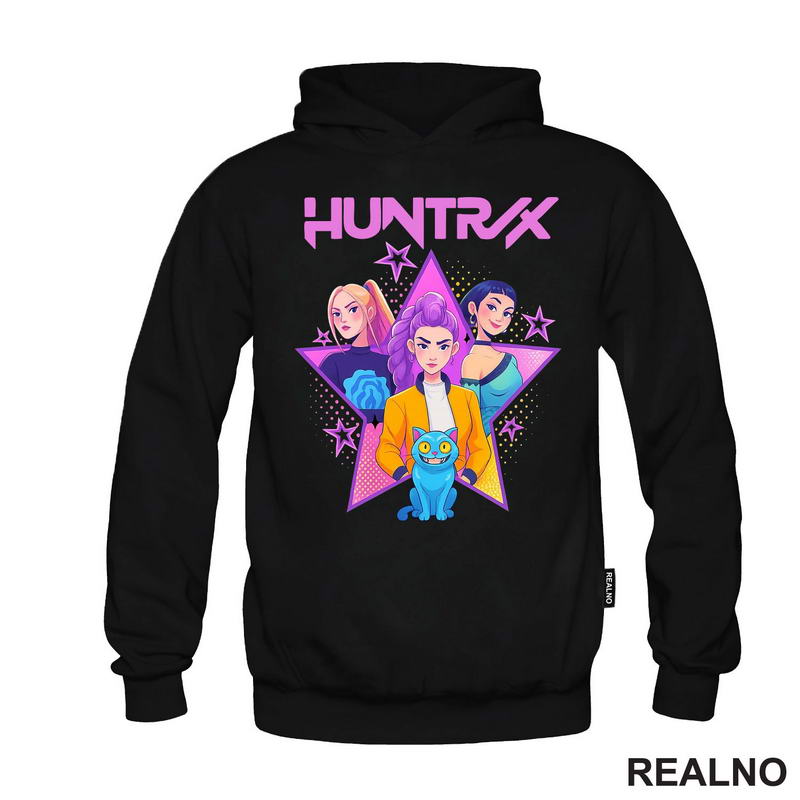Rumi, Mira And Zoey - Purple Stars - Huntrix - Kpop Demon Hunters