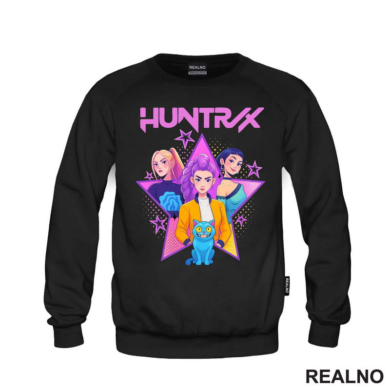 Rumi, Mira And Zoey - Purple Stars - Huntrix - Kpop Demon Hunters