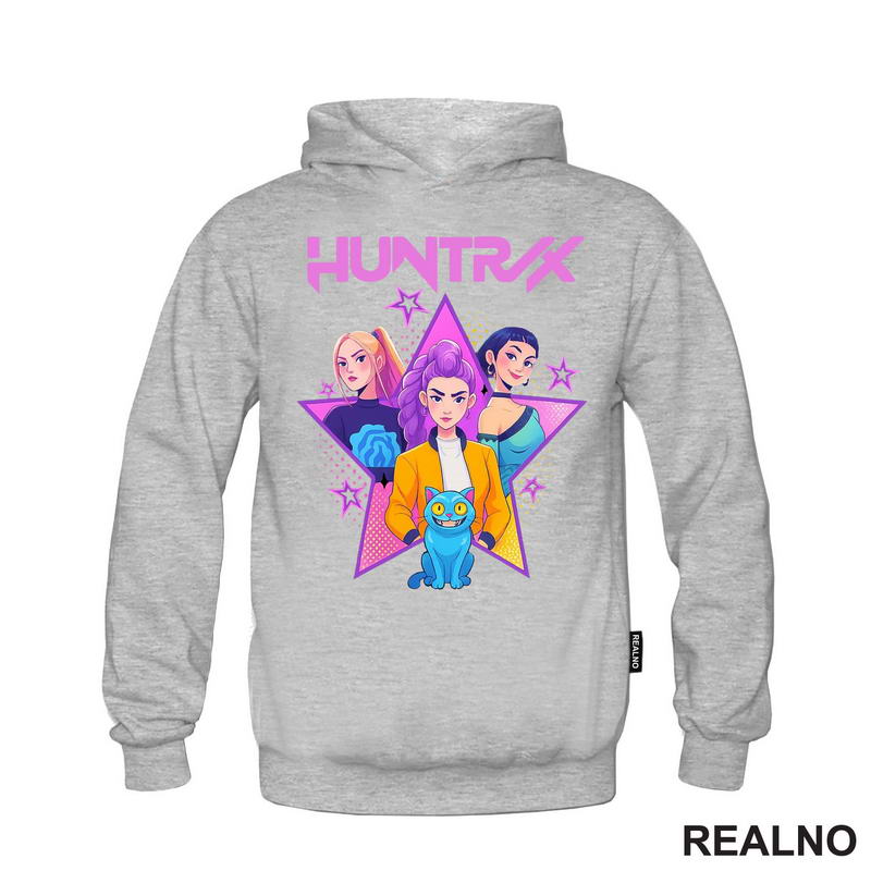 Rumi, Mira And Zoey - Purple Stars - Huntrix - Kpop Demon Hunters