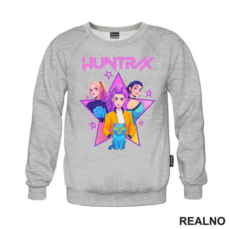 Rumi, Mira And Zoey - Purple Stars - Huntrix - Kpop Demon Hunters