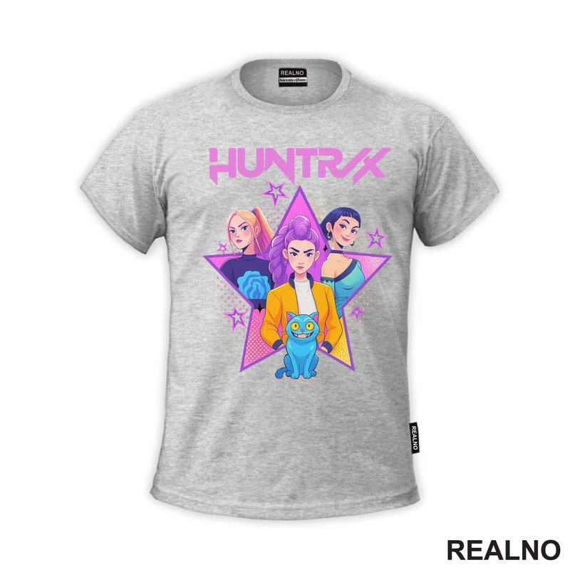 Rumi, Mira And Zoey - Purple Stars - Huntrix - Kpop Demon Hunters