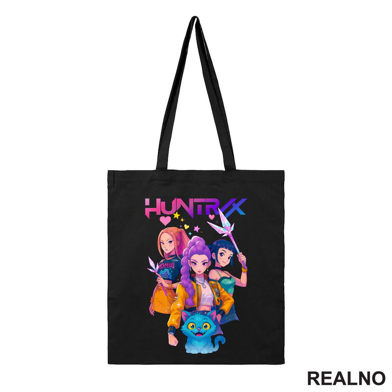 Rumi, Mira,Zoey And Derpy - Huntrix Logo - Kpop Demon Hunters
