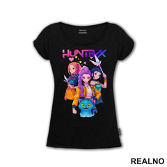 Rumi, Mira,Zoey And Derpy - Huntrix Logo - Kpop Demon Hunters