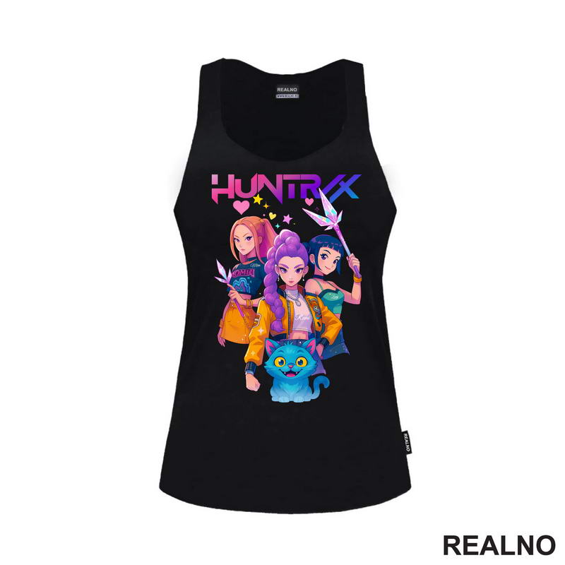 Rumi, Mira,Zoey And Derpy - Huntrix Logo - Kpop Demon Hunters