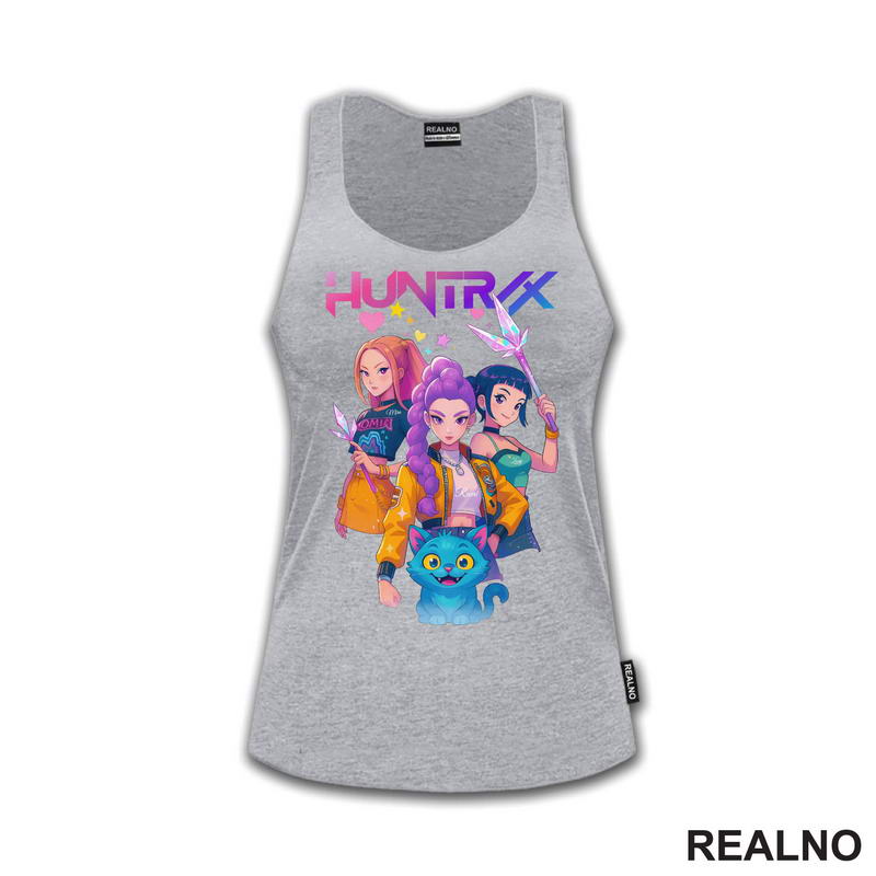 Rumi, Mira,Zoey And Derpy - Huntrix Logo - Kpop Demon Hunters