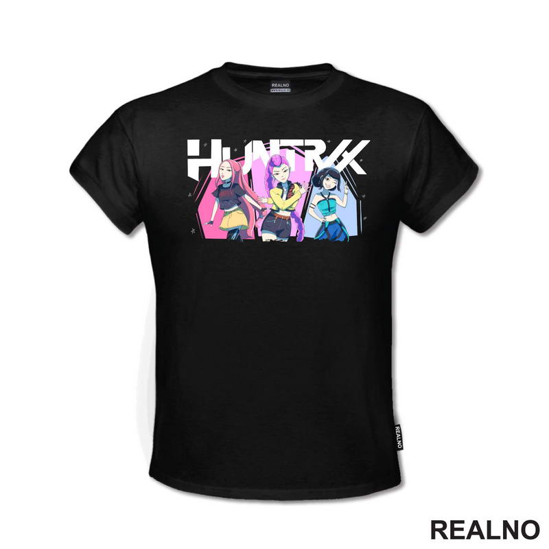 Rumi, Mira And Zoey - Hands - Huntrix Logo - Kpop Demon Hunters