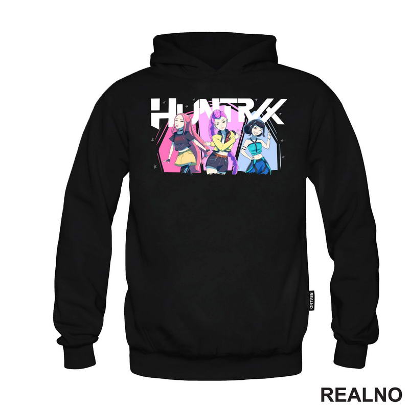 Rumi, Mira And Zoey - Hands - Huntrix Logo - Kpop Demon Hunters