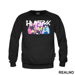Rumi, Mira And Zoey - Hands - Huntrix Logo - Kpop Demon Hunters