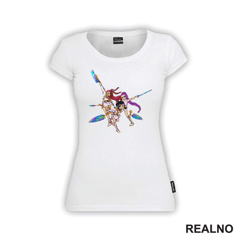 Rumi, Mira And Zoey - Costumes - Huntrix Logo - Kpop Demon Hunters