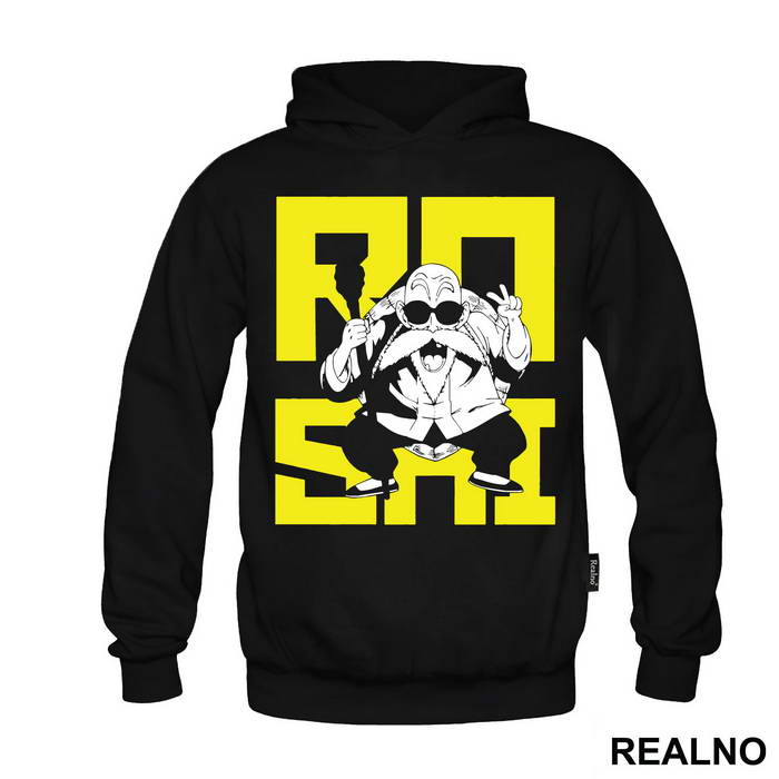 Roshi Yellow Text - Goku - Dragon Ball