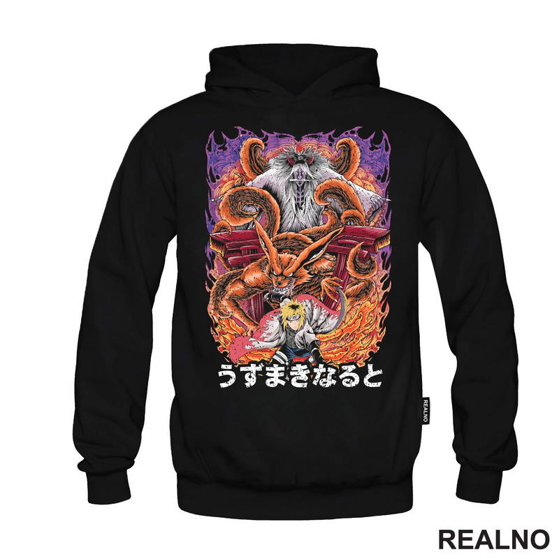 Shiki Fujin, Kurama, Minato - Naruto
