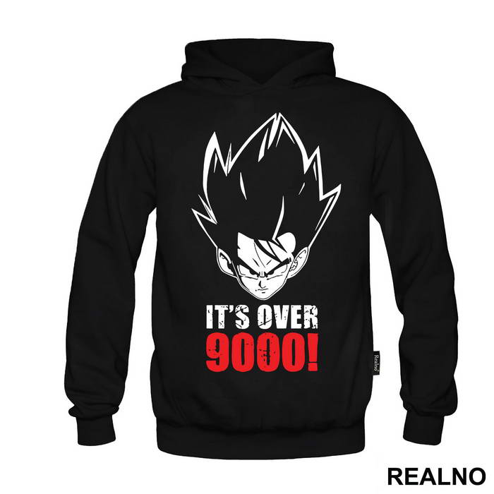 Its Over 9000 Red Text - Goku - Dragon Ball