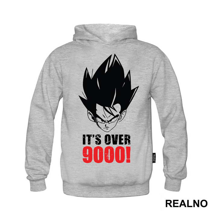 Its Over 9000 Red Text - Goku - Dragon Ball
