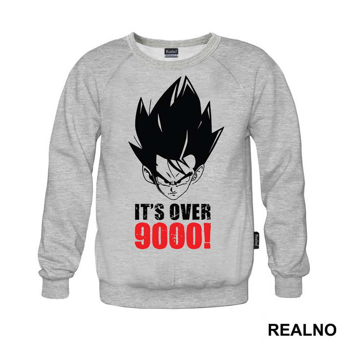 Its Over 9000 Red Text - Goku - Dragon Ball