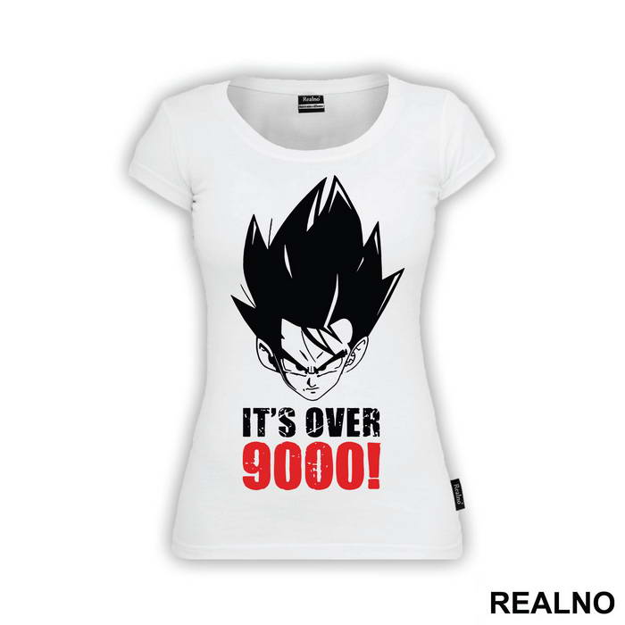 Its Over 9000 Red Text - Goku - Dragon Ball