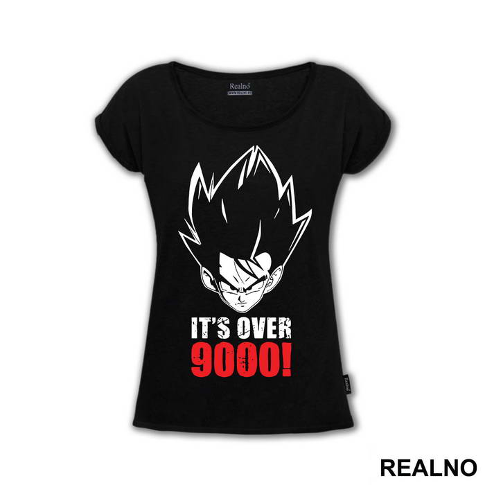 Its Over 9000 Red Text - Goku - Dragon Ball