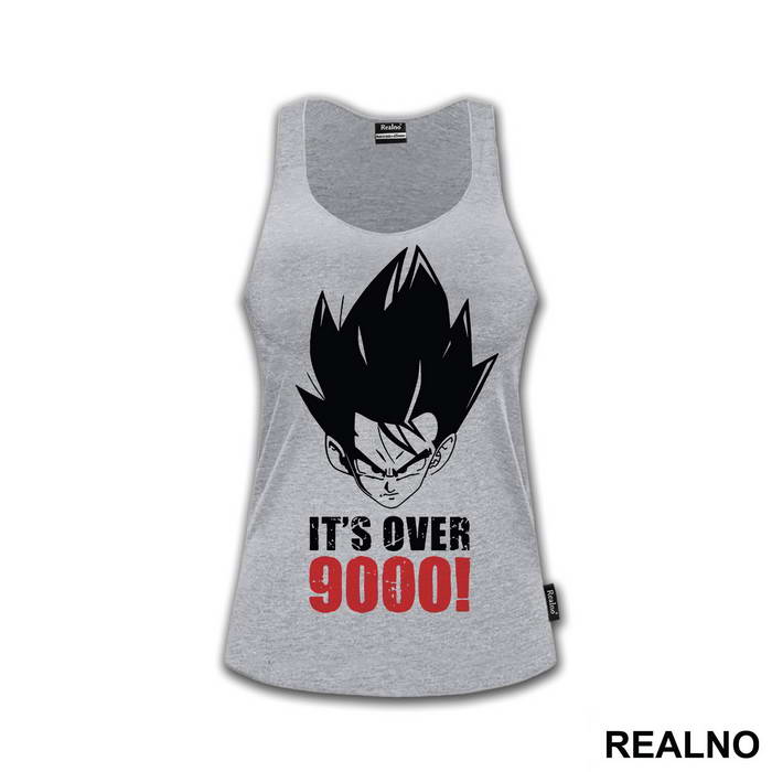 Its Over 9000 Red Text - Goku - Dragon Ball