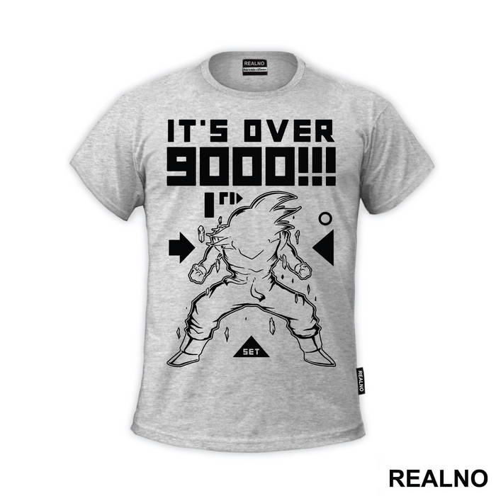 Its Over 9000 Outline - Goku - Dragon Ball