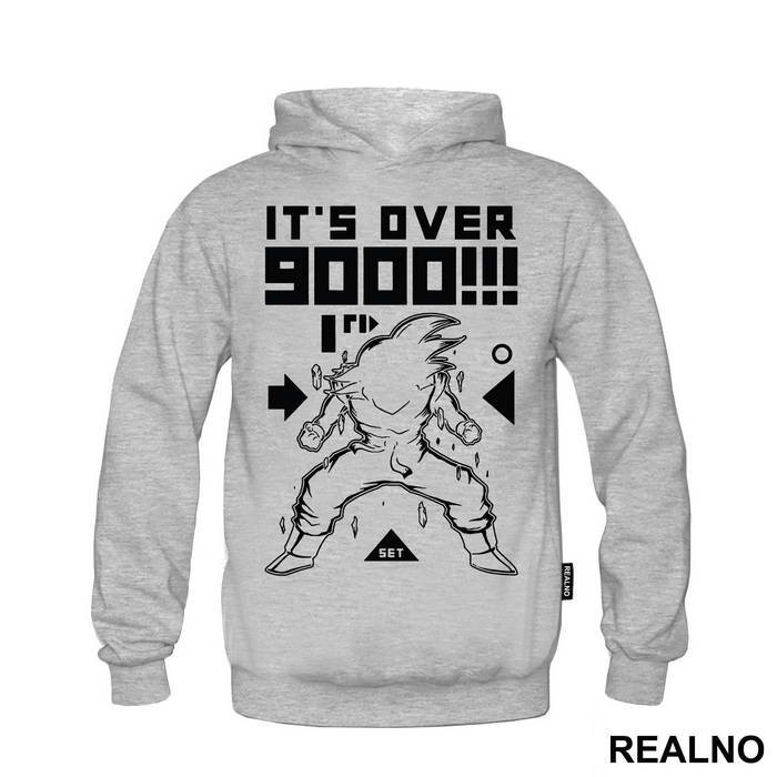Its Over 9000 Outline - Goku - Dragon Ball