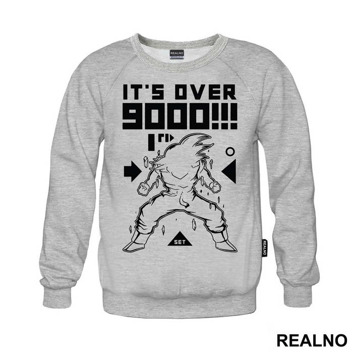 Its Over 9000 Outline - Goku - Dragon Ball