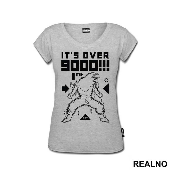 Its Over 9000 Outline - Goku - Dragon Ball