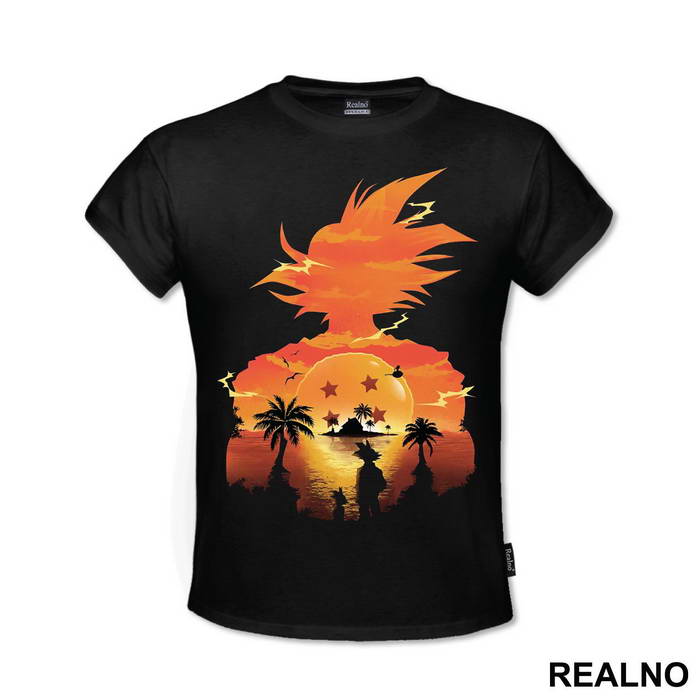 Sunset Double Exposure - Goku - Dragon Ball