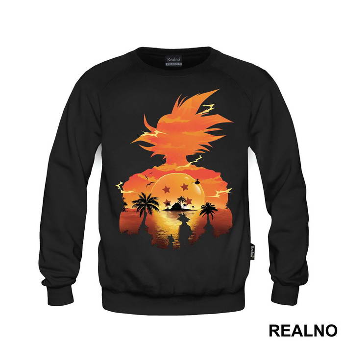Sunset Double Exposure - Goku - Dragon Ball
