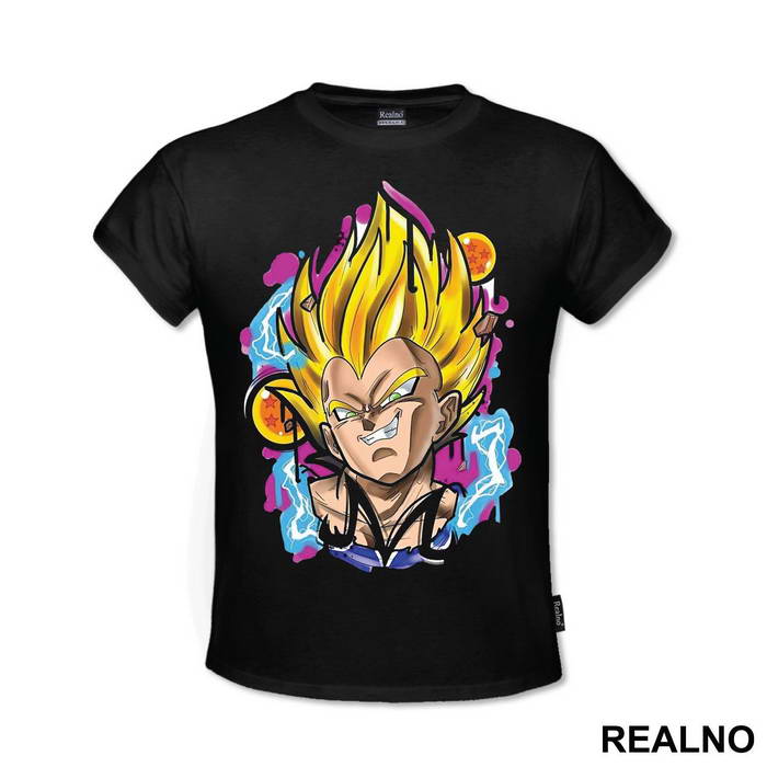 Vegeta Fighting Broly - Goku - Dragon Ball