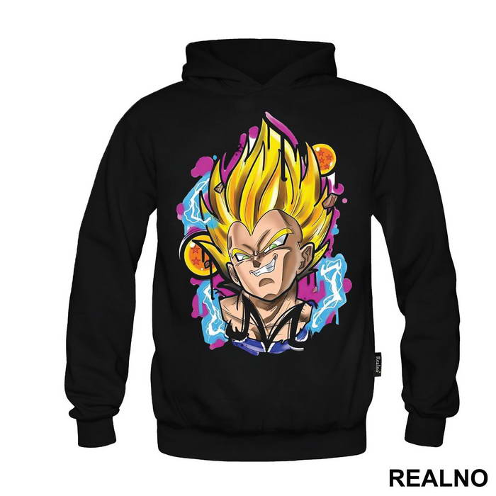 Vegeta Fighting Broly - Goku - Dragon Ball