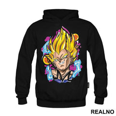 Vegeta Fighting Broly - Goku - Dragon Ball