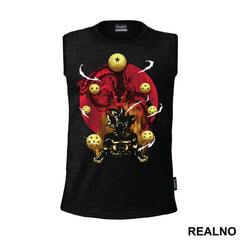 Red Dragon And Moon - Goku - Dragon Ball