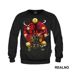 Red Dragon And Moon - Goku - Dragon Ball