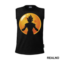 Standing In Front Of The Dragon Ball - Goku - Dragon Ball