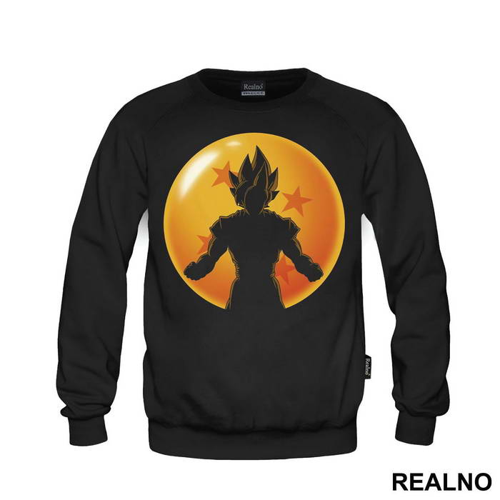 Standing In Front Of The Dragon Ball - Goku - Dragon Ball