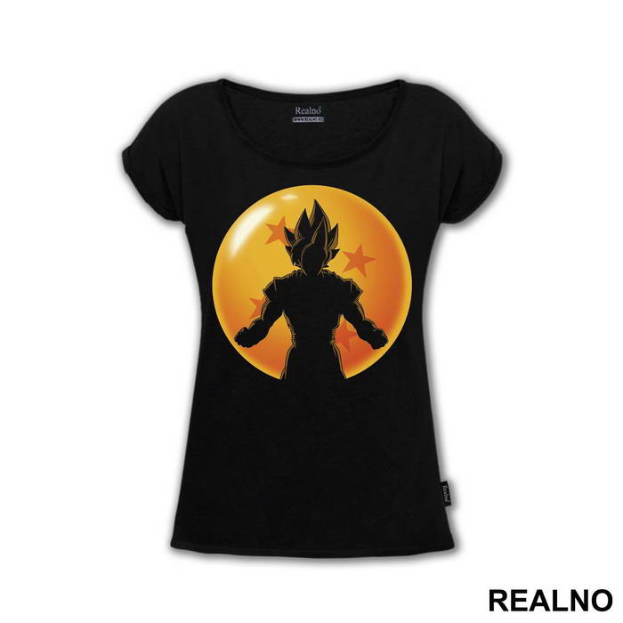 Standing In Front Of The Dragon Ball - Goku - Dragon Ball