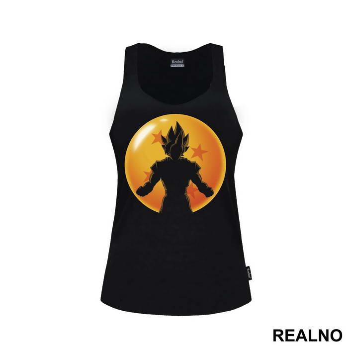 Standing In Front Of The Dragon Ball - Goku - Dragon Ball