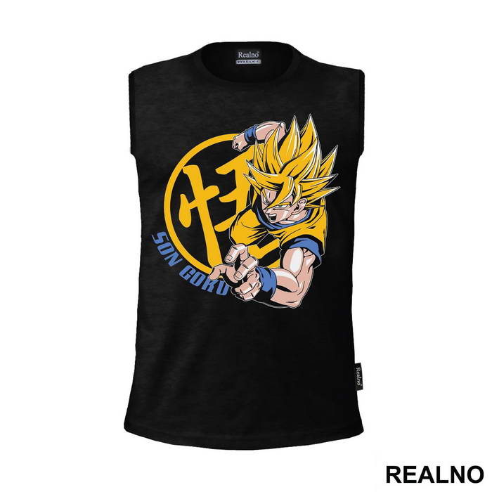 Son Goku Yellow Circle - Dragon Ball
