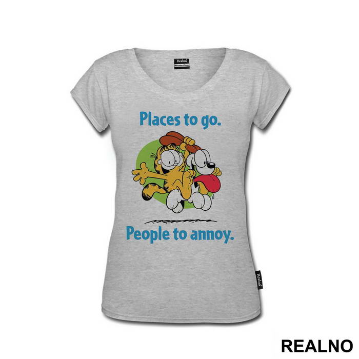 Places To Go, People To Annoy Garfild - Crtani filmovi - Majica