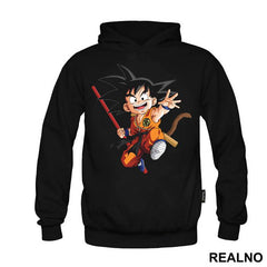 Goku With A Red Rod - Dragon Ball