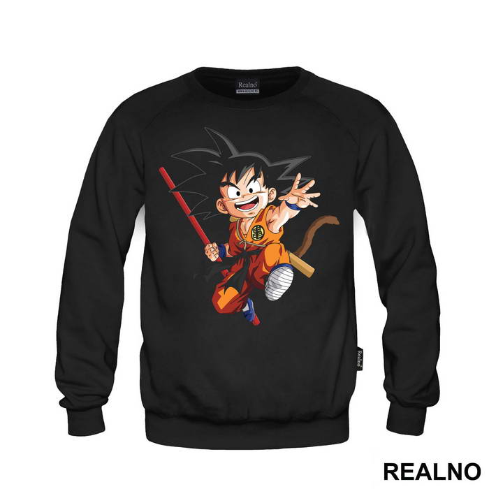 Goku With A Red Rod - Dragon Ball