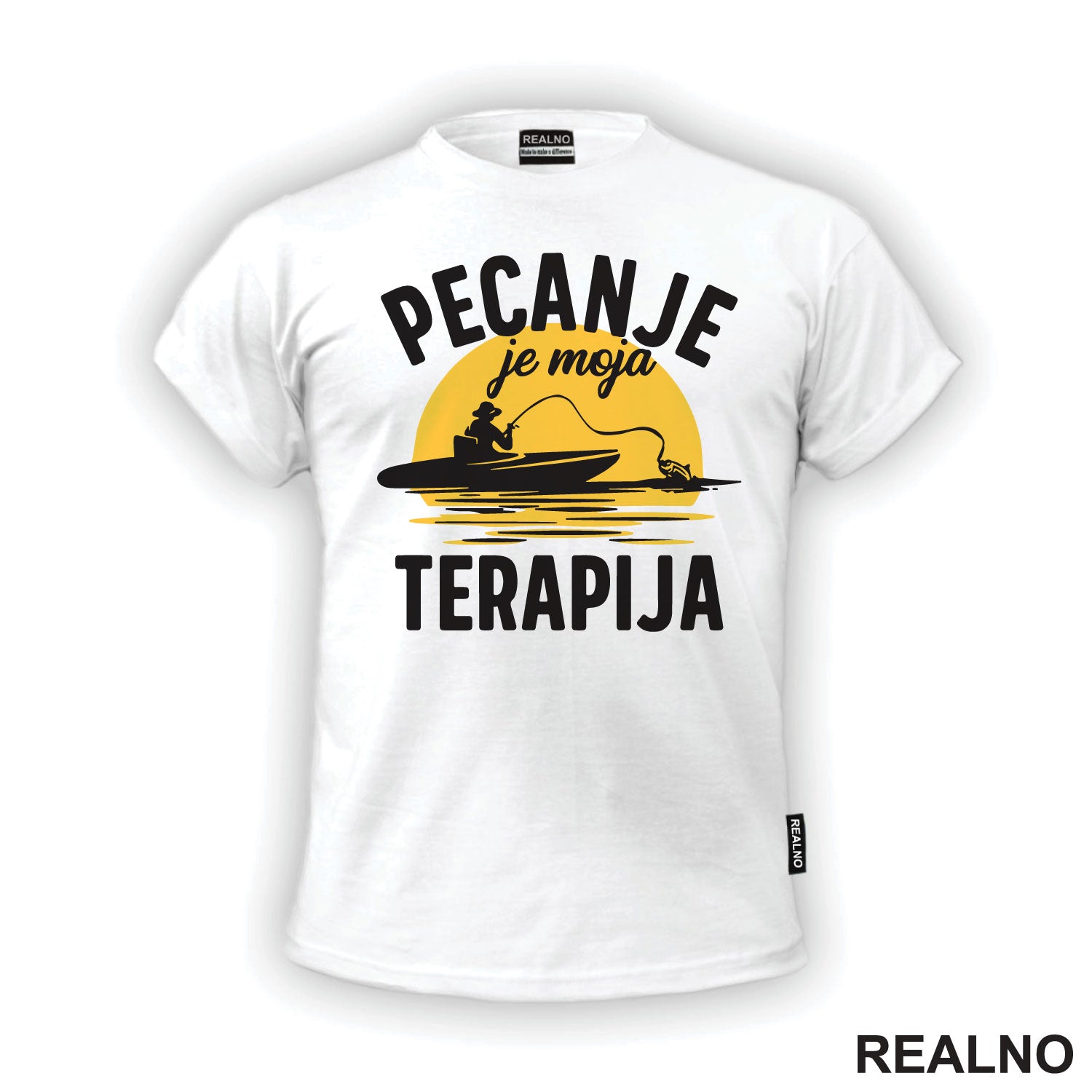 Pecanje Je Moja Terapija - Narandžasti Mesec - Fishing
