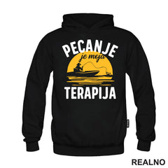 Pecanje Je Moja Terapija - Narandžasti Mesec - Fishing